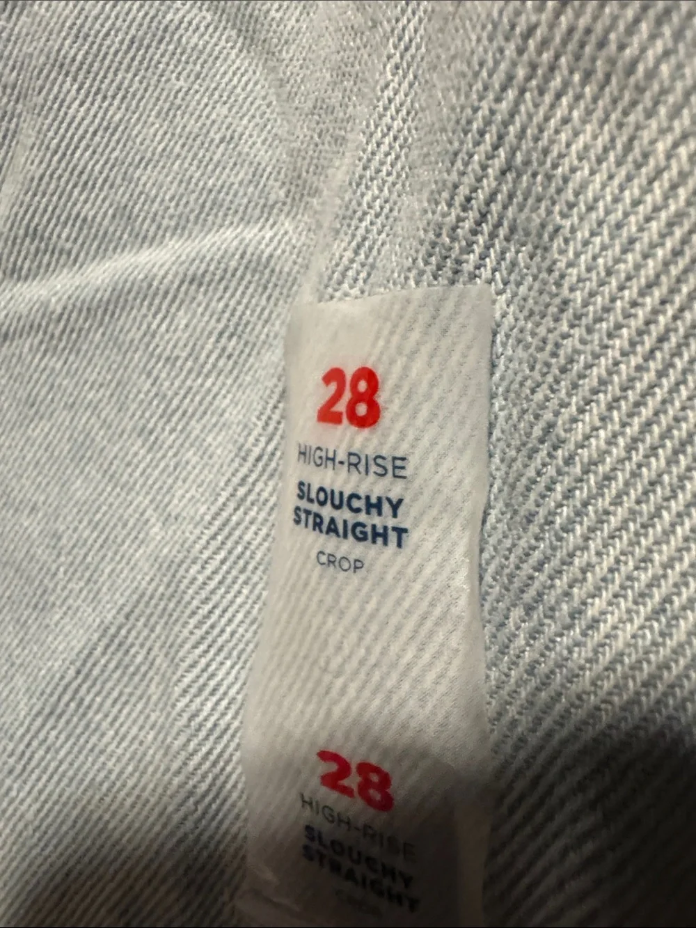 Old Navy Light Blue Slouchy Straight Crop Jeans - Kids